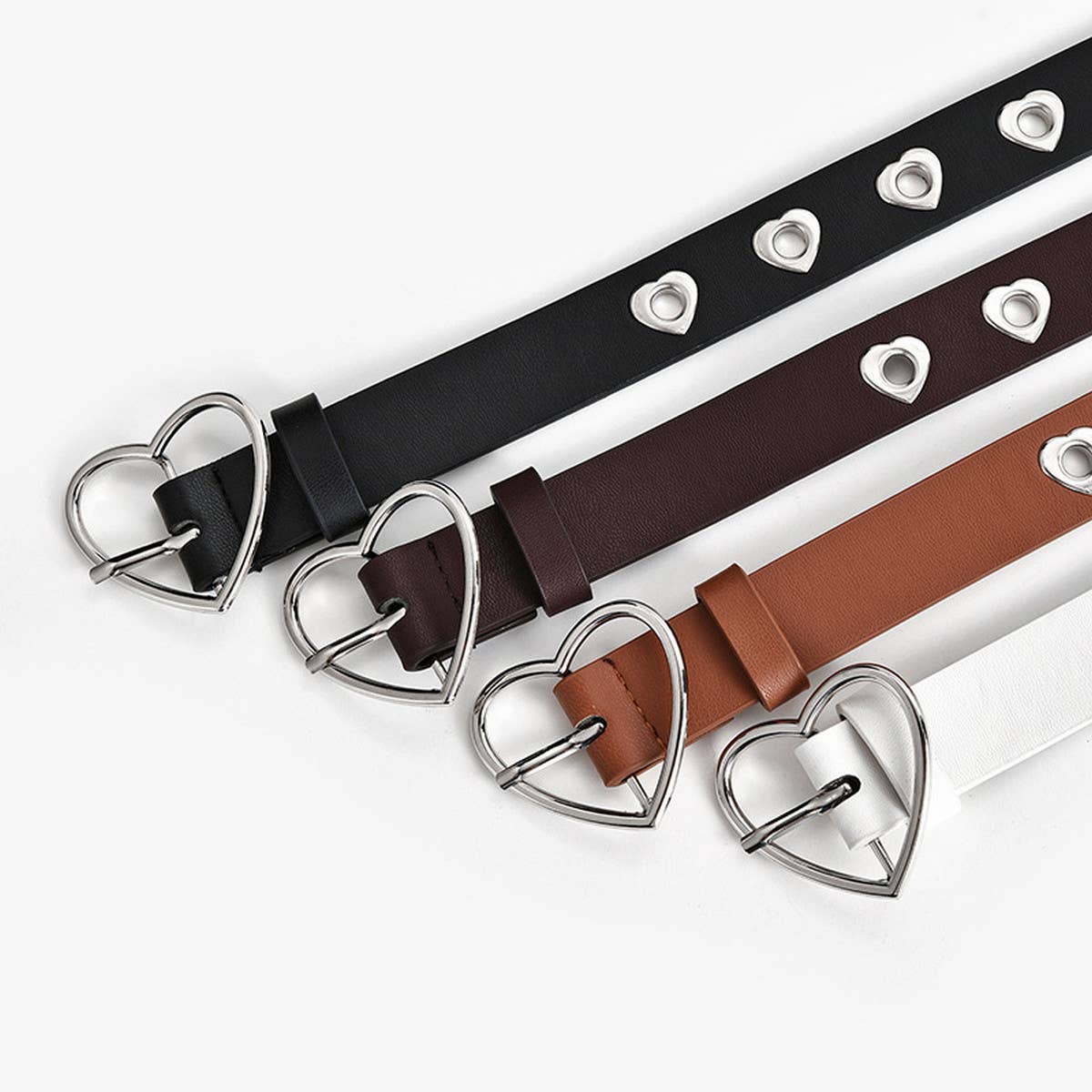 FASHIONABLE HEART BUCKLE DECORATIVE BELT_CWABE0574