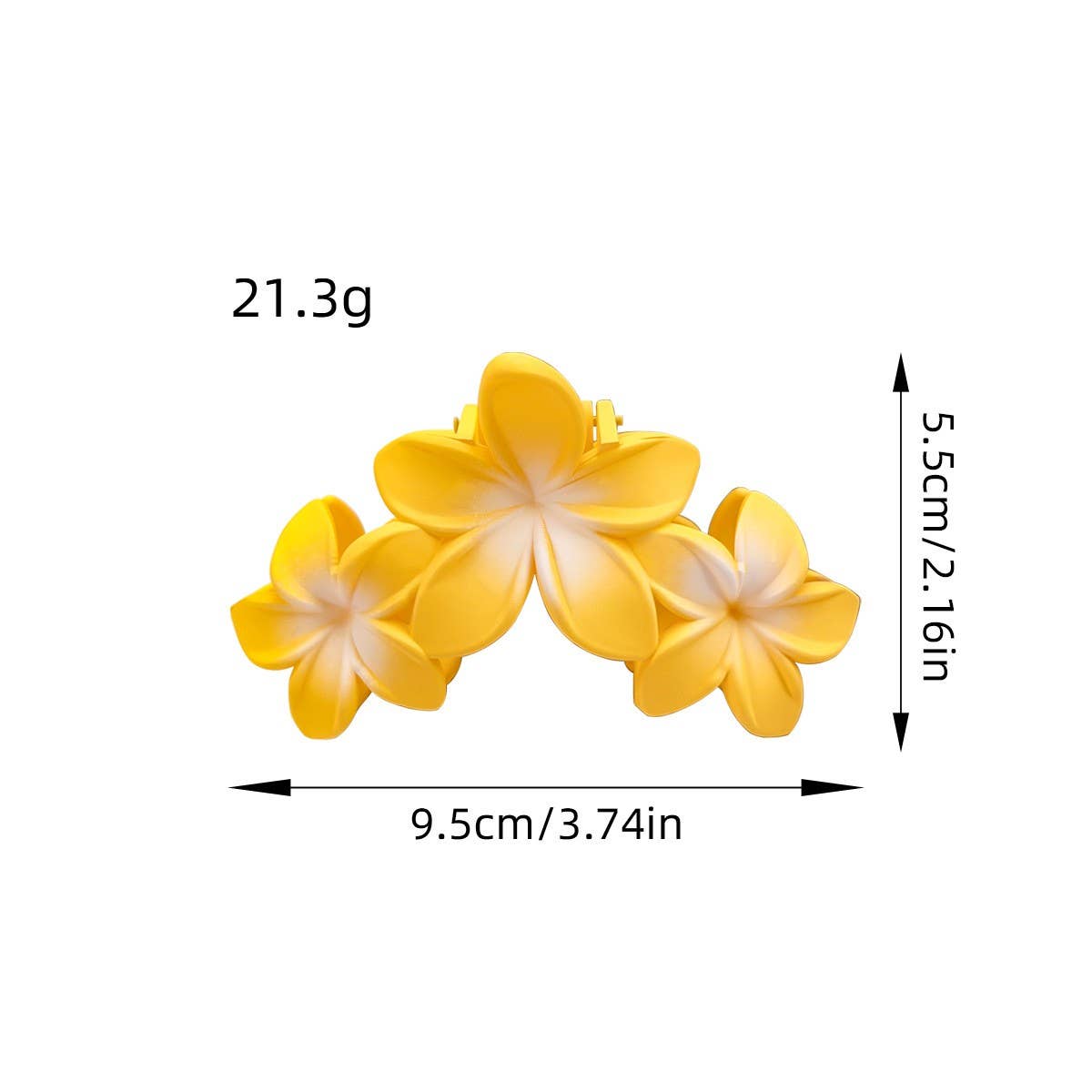 CANDY COLOR TRIPLE FLOWER HAIR CLAW CLIP_CWAHA1583