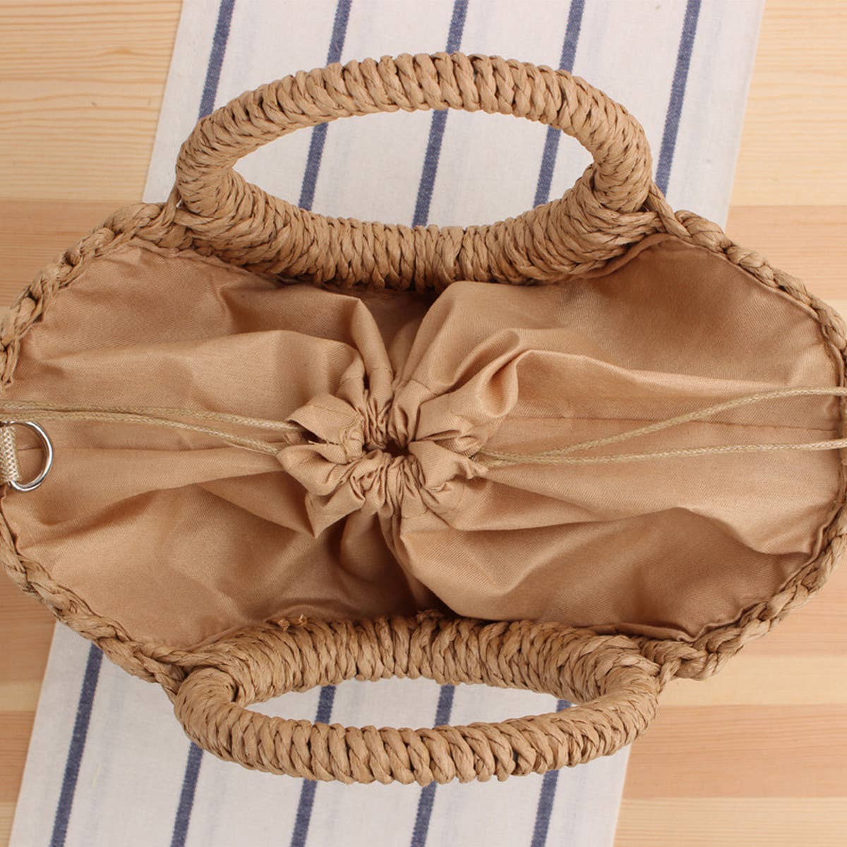 SEMI CIRCLE HOLLOW STRAW BAG_CWAB2098