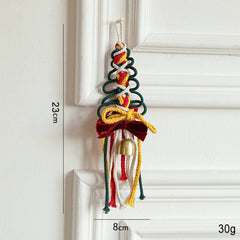 COLORFUL WOVEN BELL CHRISTMAS DOOR WALL HANGING_CWMM9739