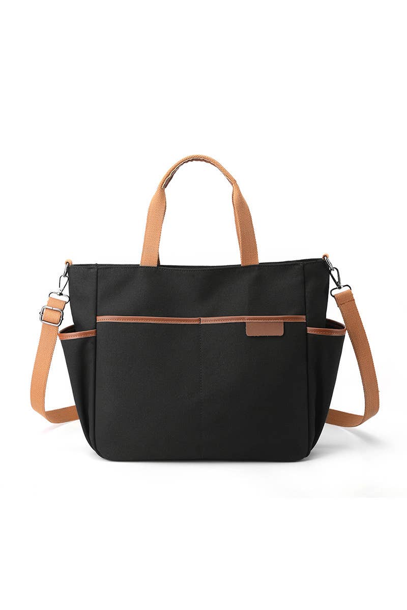 Storage Pocket Large Canvas Messenger Bag_Cuab0099