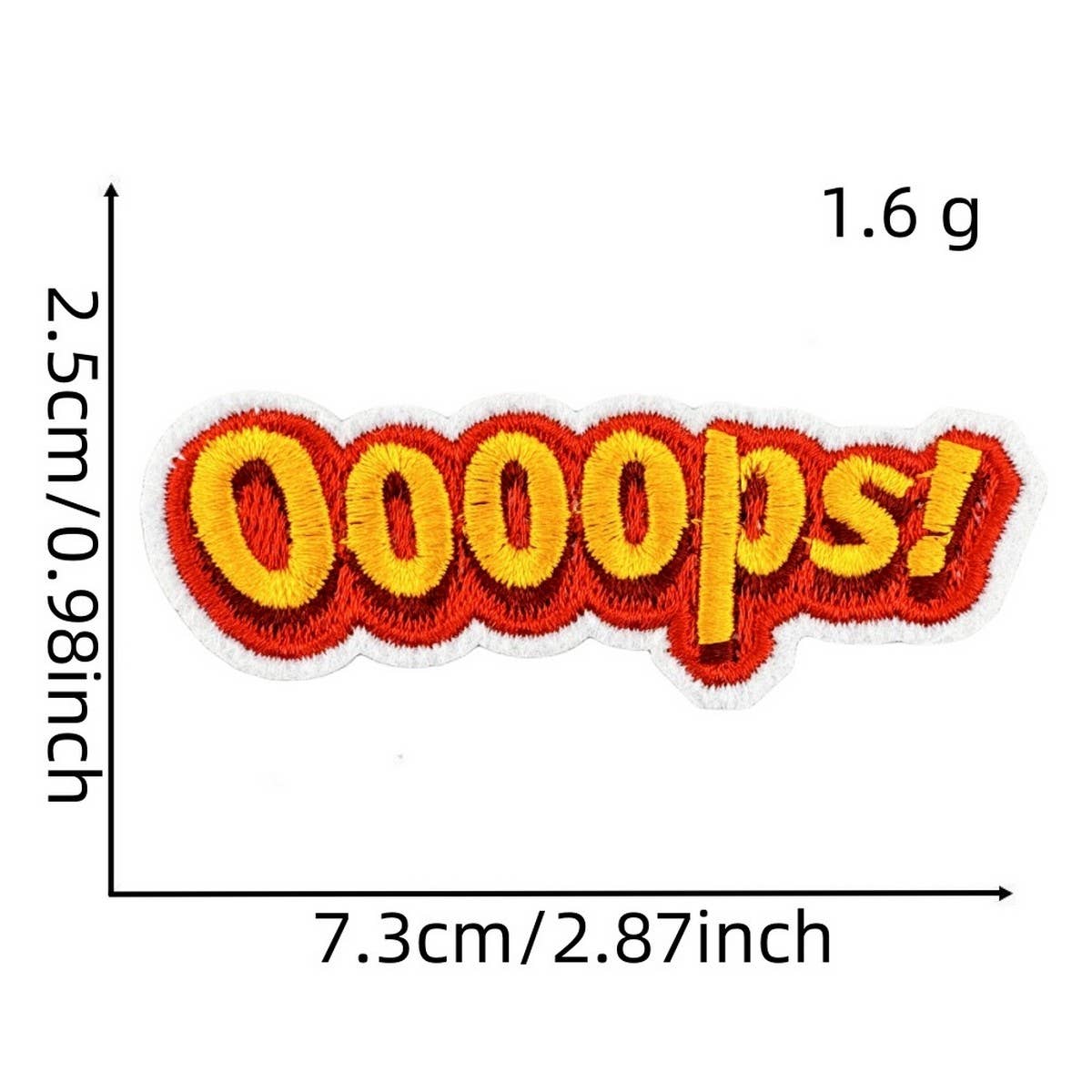 FUNNY TEXT PATCH EMBROIDERED CLOTH PATCH_CWMM4051