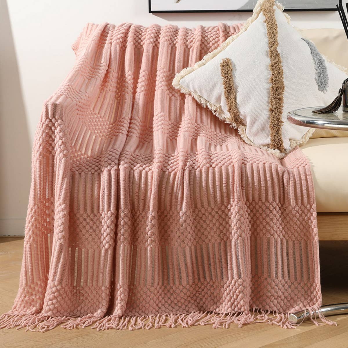 DOUDOU BLANKET FRINGED SHAWL BLANKET _CWMM0184