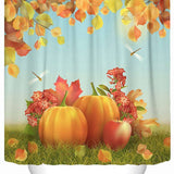 HARVEST PUMPKIN SERIES SHOWER CURTAIN_CWMM1802