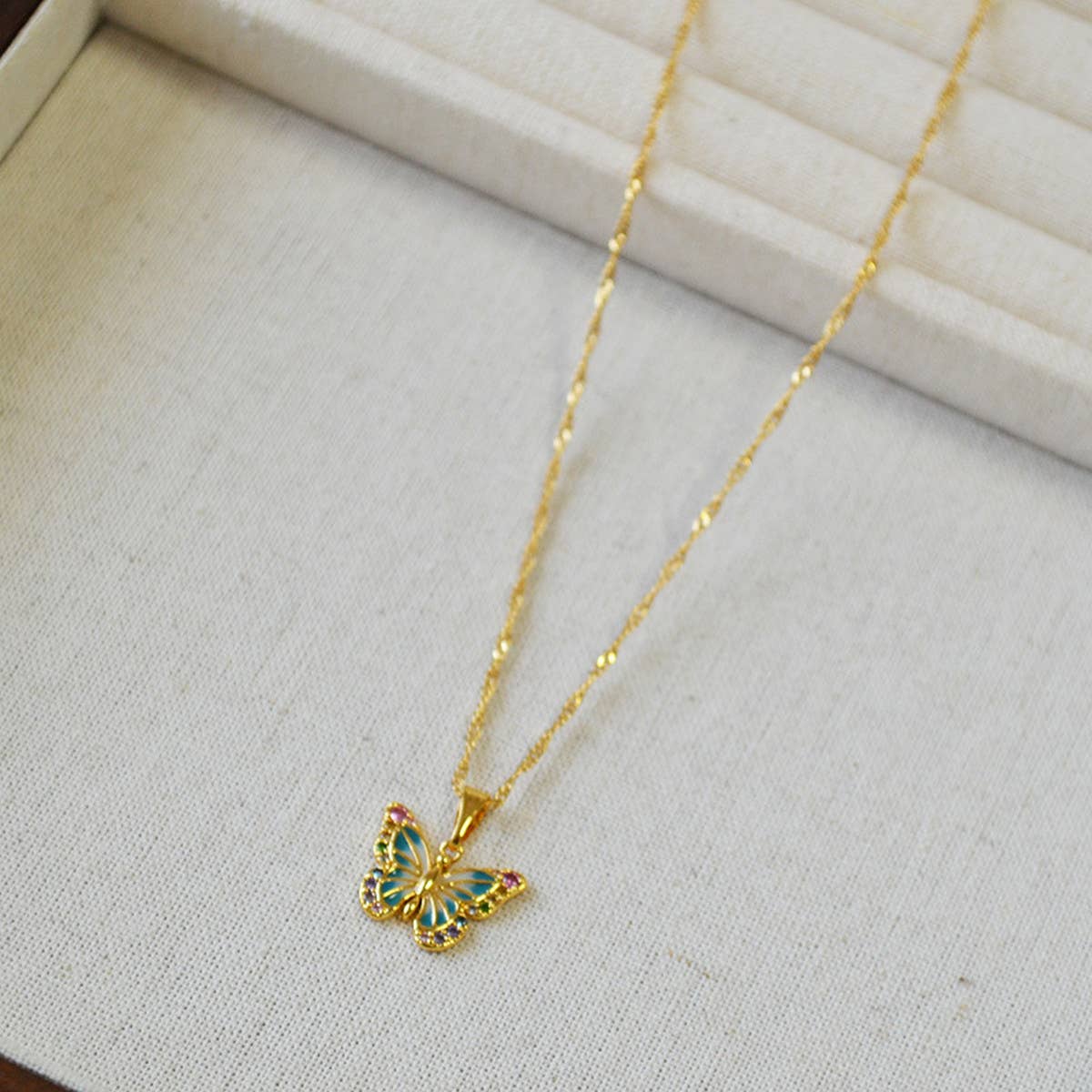 SWEET COLORFUL ZIRCON BEADED BRACELET NECKLACE_CWAJE2135