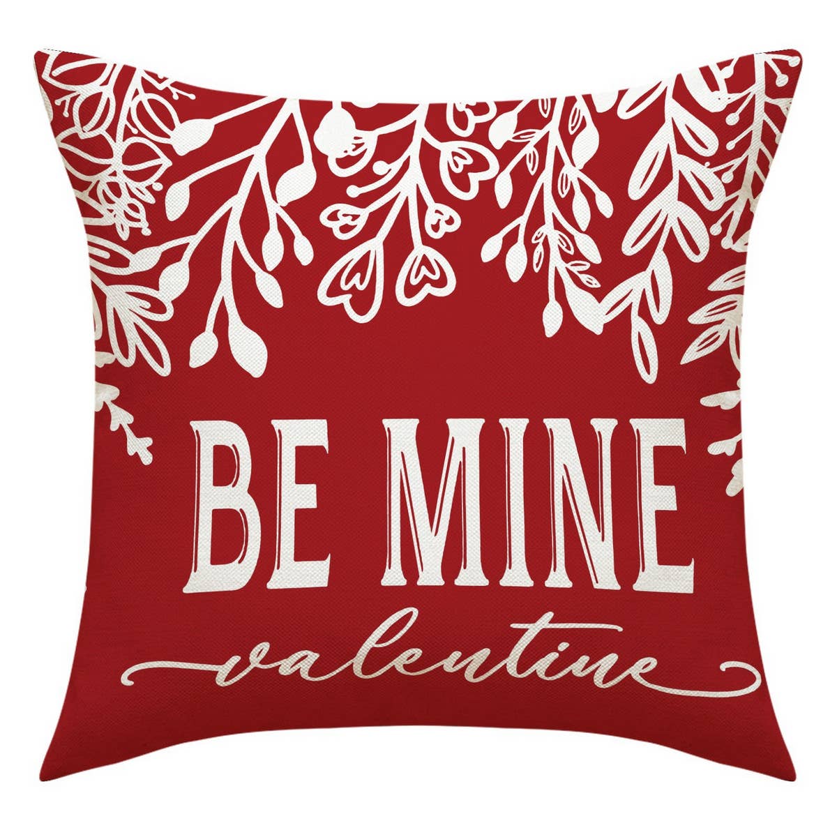 HOME VALENTINES DAY LINEN THROW PILLOW COVER_CWMM0773
