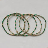 BOHEMIAN STYLE STACKING GOLD ANDCOPPER BEADBRACELET_CWMM3876