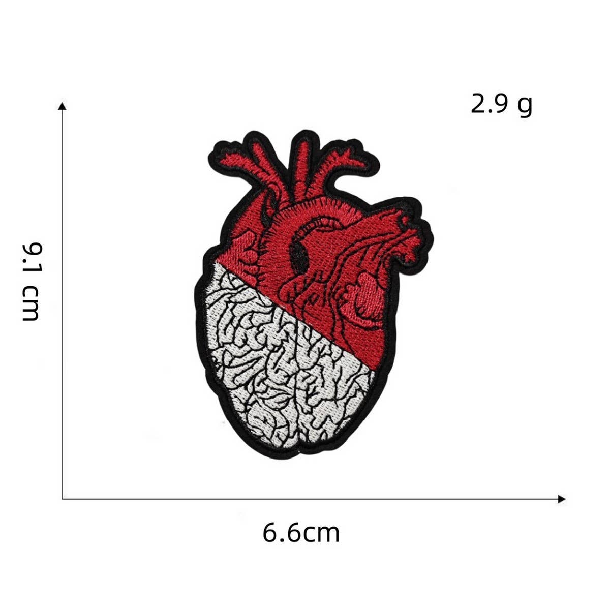 PUNK STYLE SKULL CREATIVE EMBROIDERY PATCH_CWMM4052