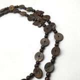 BOHEMIAN BROWN BUTTERFLY COCONUT SHELL NECKLACE_CWMM4743