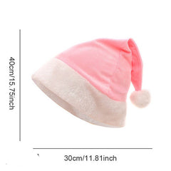 Cwah04591_Soft Crystal Fabric Santa Hat For Christmas Party
