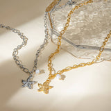 DELICATE STARFISH PEARL PENDANT NECKLACE_CWAJE1787
