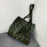 Tote Bags Canvas With Fashionable Leopard Print_Cwab2061