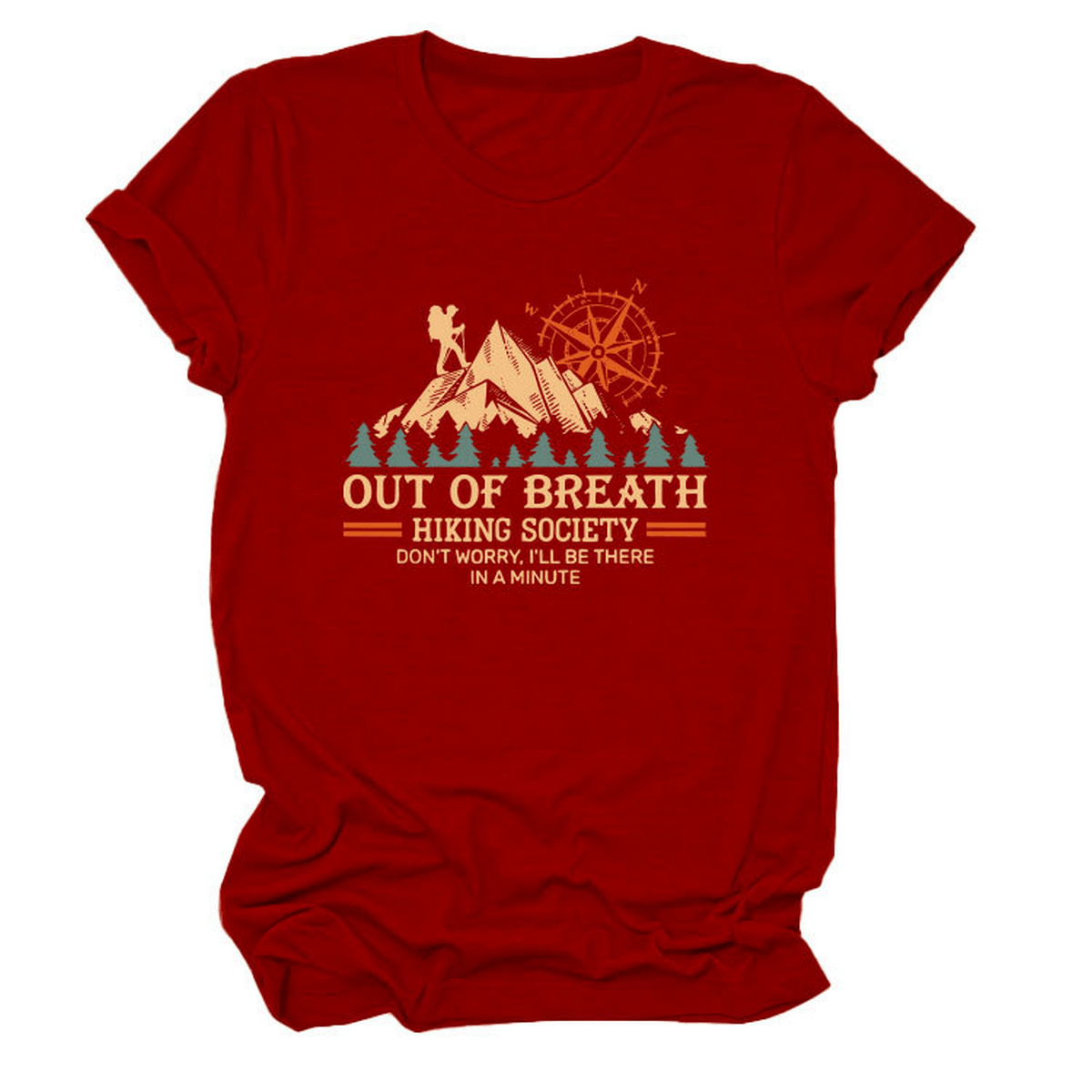 COMFY CREW NECK TEE HIKING QUOTE FOR WOMEN_CWTTS1523