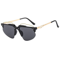 METAL BUTTERFLY WING SUNGLASSES FOR WOMEN_CWASG1167