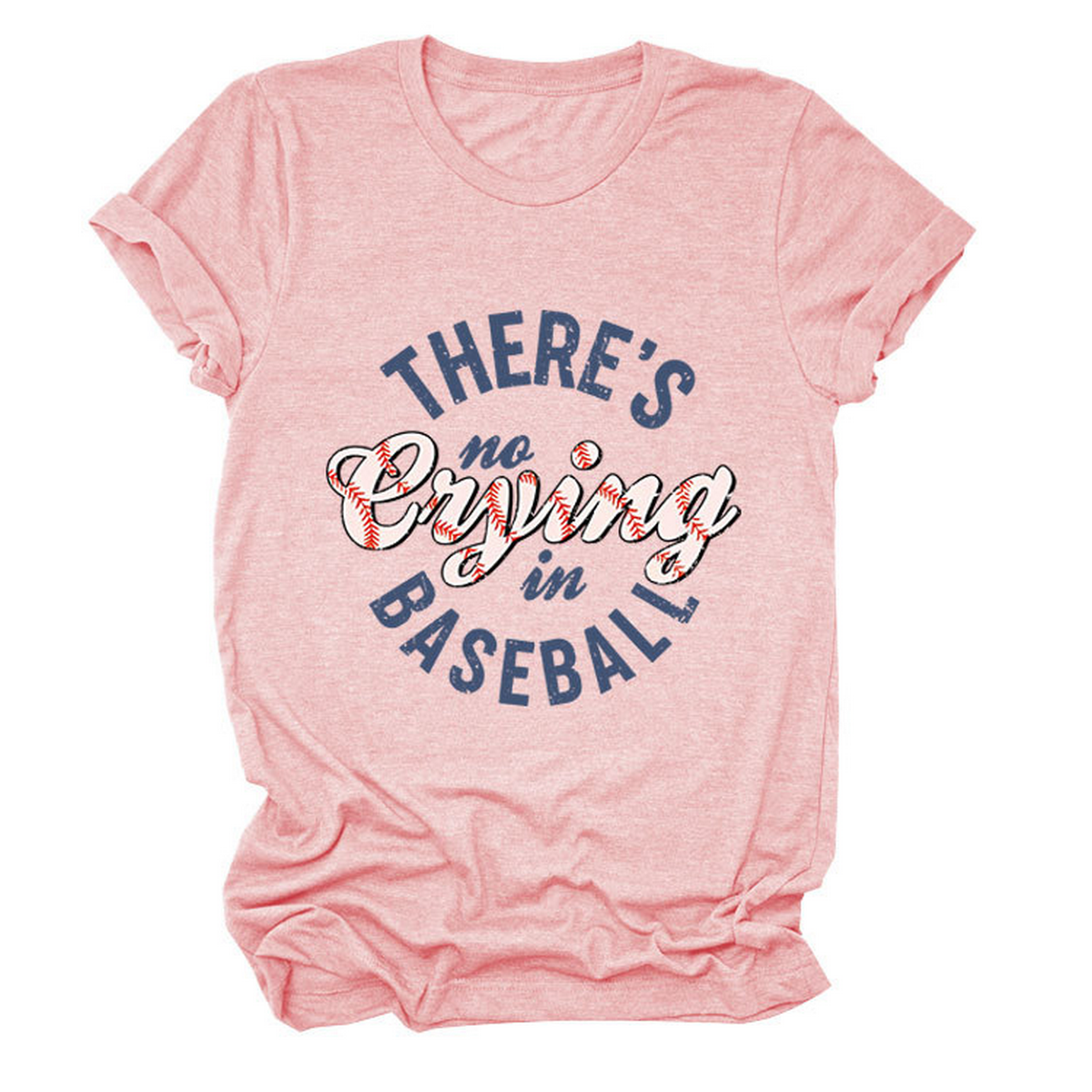 Womens No Crying In Baseball Graphic Teep_Cwttsl0481