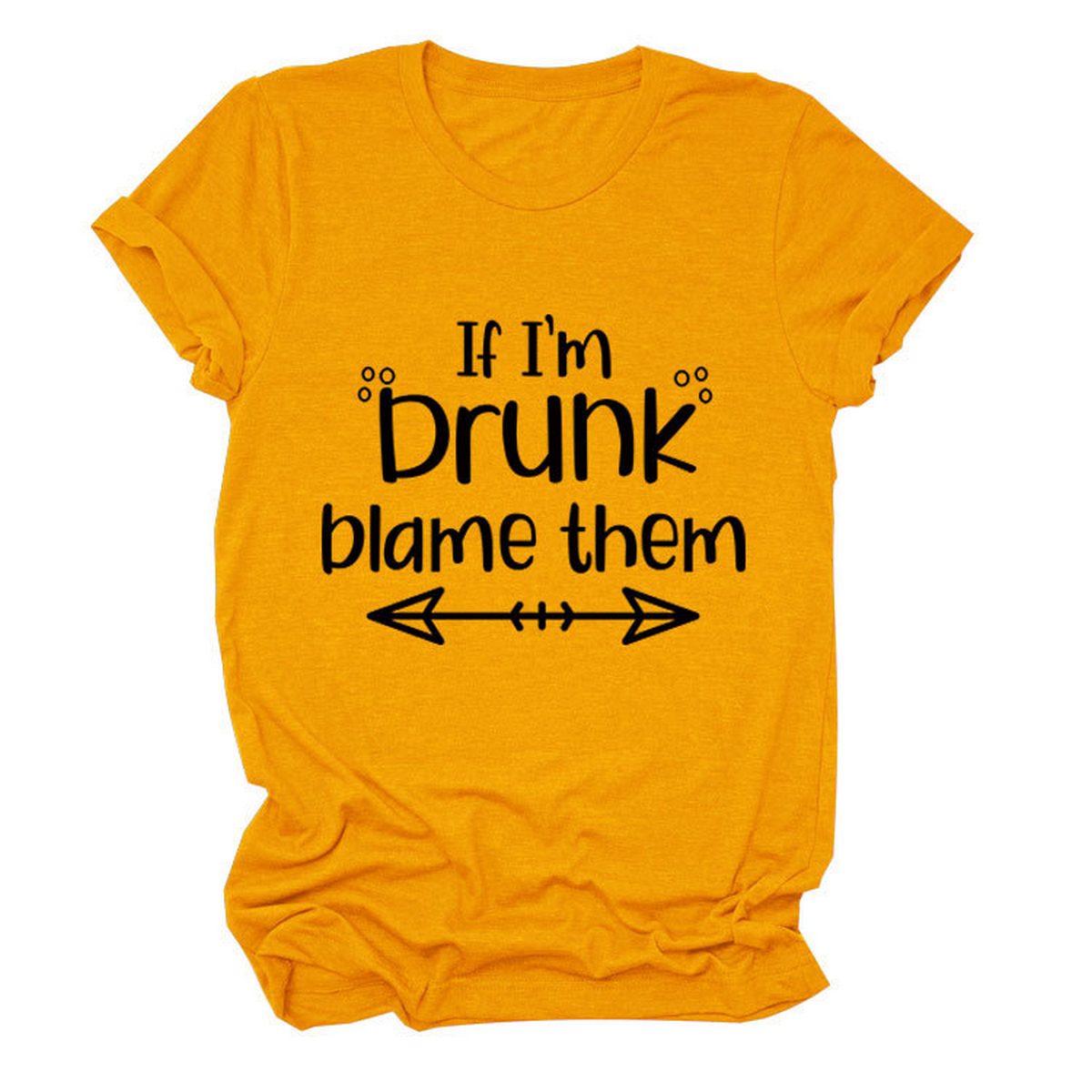 SUMMER GRAPHIC TEE IF I M DRUNK PRINT SHIRT_CWTTSL0507