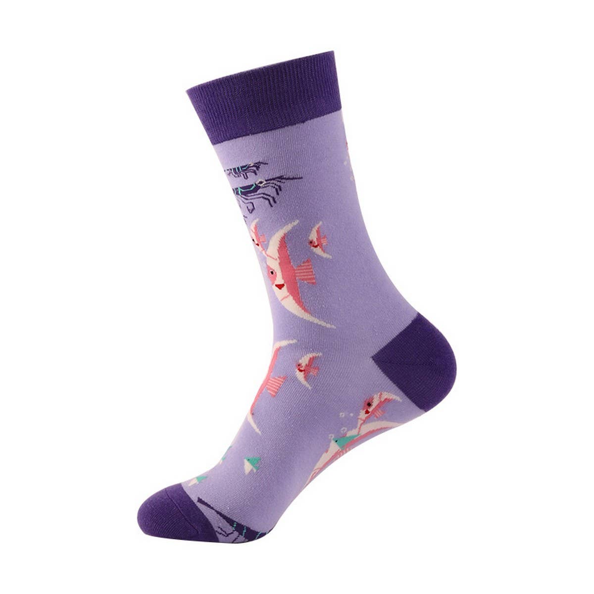 AUTUMN AND WINTER MARINE LIFE MID TUBE SOCKS_CWMS1025
