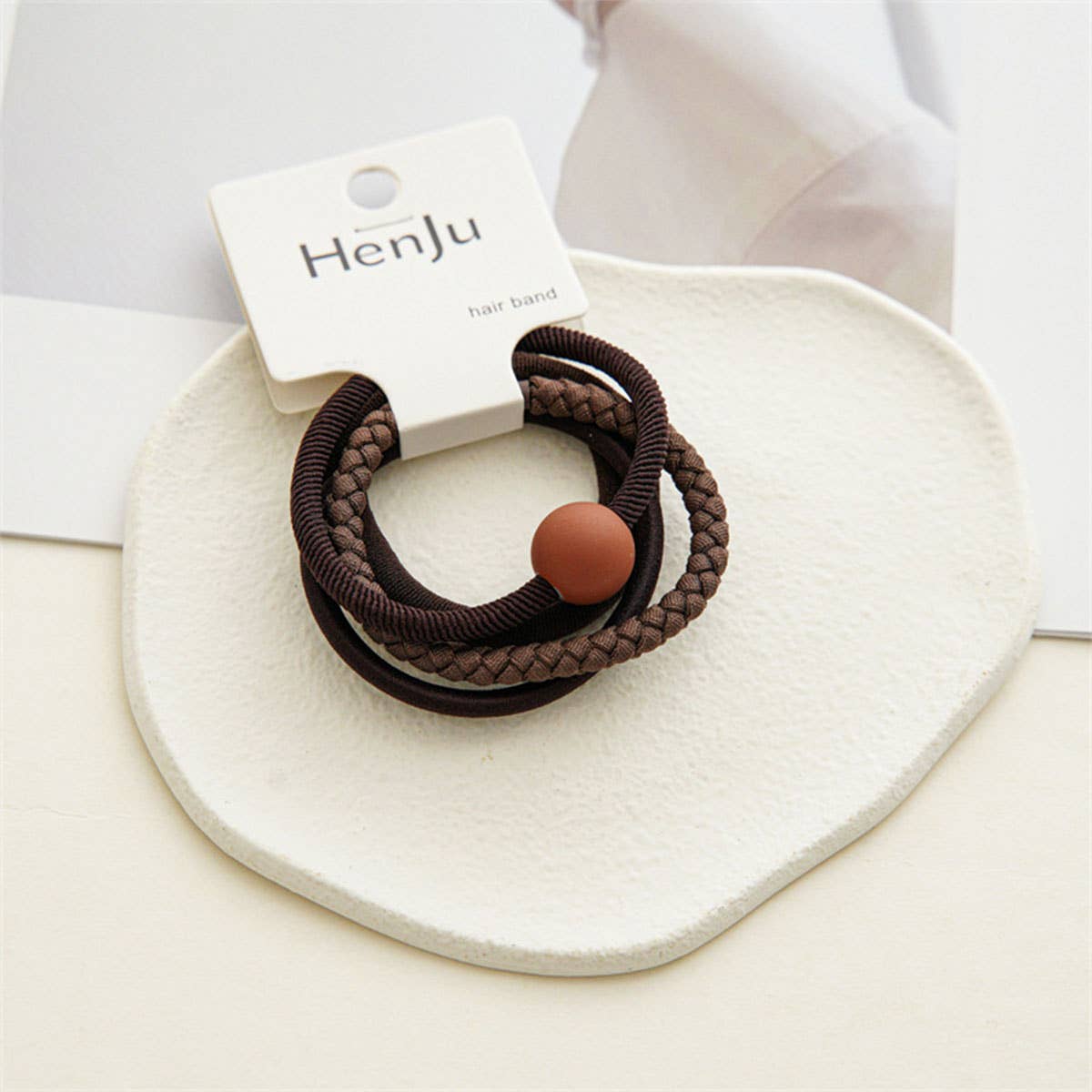 4PCS SET BALL SIMPLE HAIR TIES_CWAHA0333