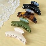Elegant Glossy Fan Hair Clip Vintage Simple Style_Cwaha07517
