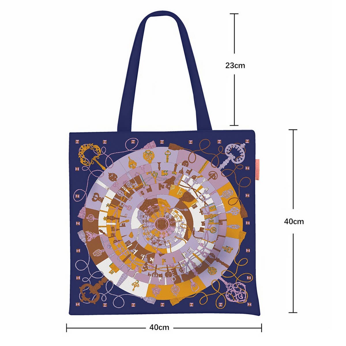 TASSEL KEY CANVAS TOTE BAG FOR WOMEN_CWAB5136