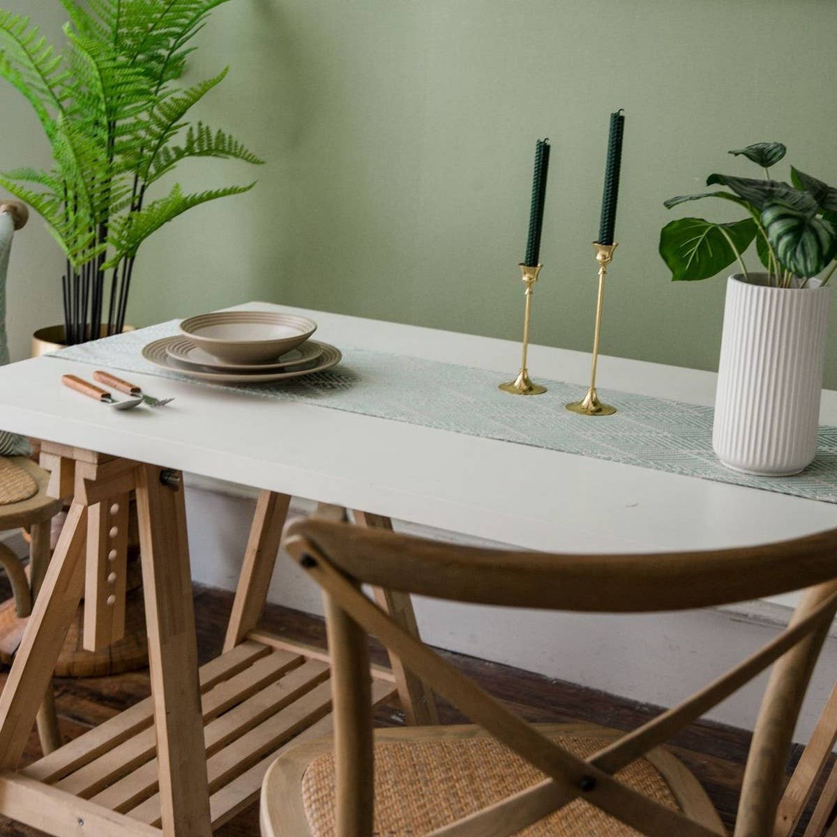 GEOMETRIC TASSEL FASHION LONG TABLECLOTH_CWMM0995