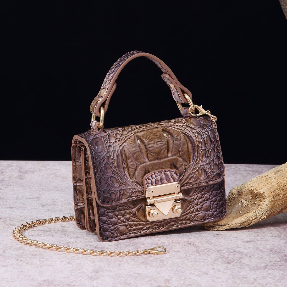 FASHION MULTICOLOR CROCODILE CROSSBODY BAG_CWAB2597