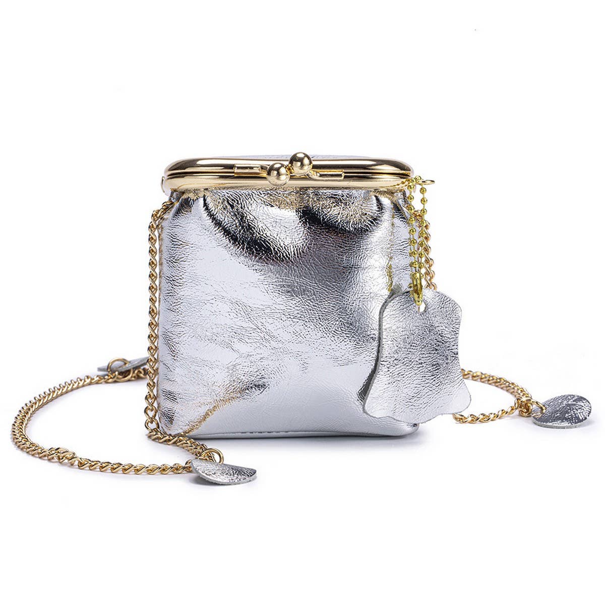 MINI LEATHER CHAIN BAG CUTE MULTI USE POUCH_CUAB00390
