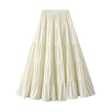 GENTLE AND SWEET LONG SLEEVED CAKE SKIRT_CWBMS0320
