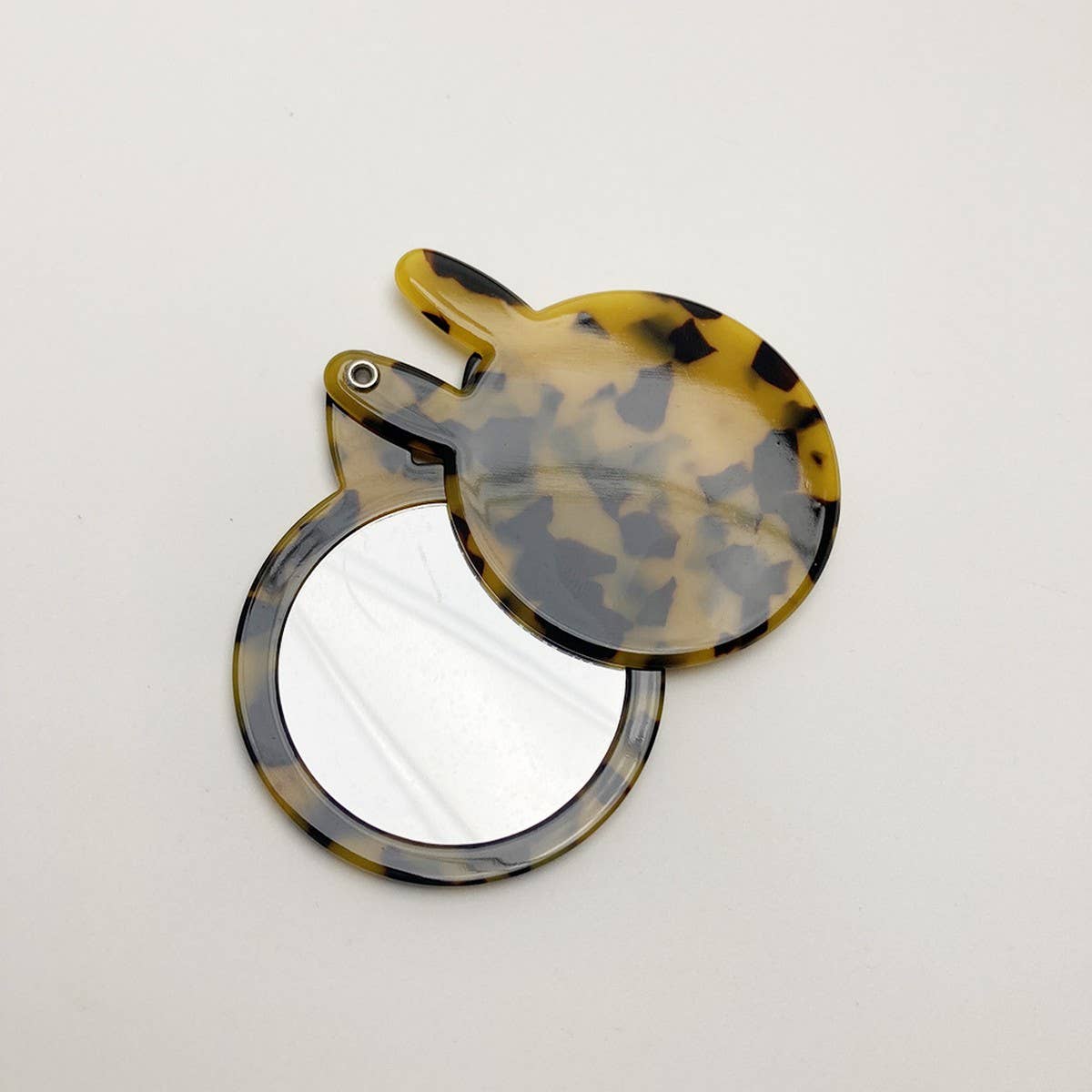 CUTE BUNNY COMPACT MIRROR ACETATE FLORAL_CWMM6374