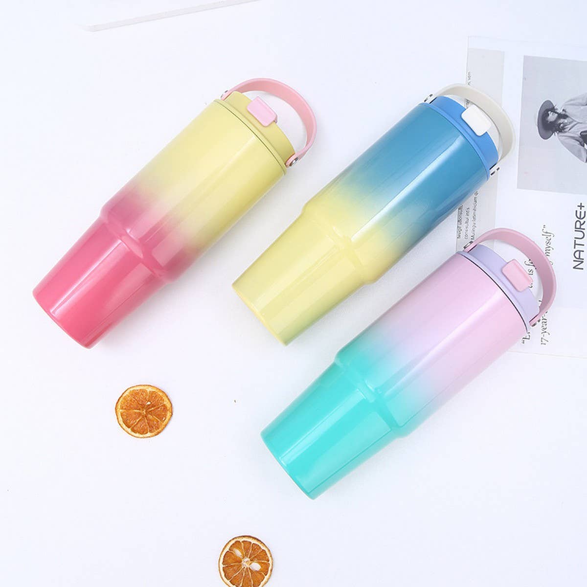 30OZ STAINLESS STEEL VACUUM CAR TUMBLER CUP_CWMM7916