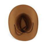 FAUX SUEDE WESTERN COWBOY HAT UNISEX OUTDOOR_CWAH1891