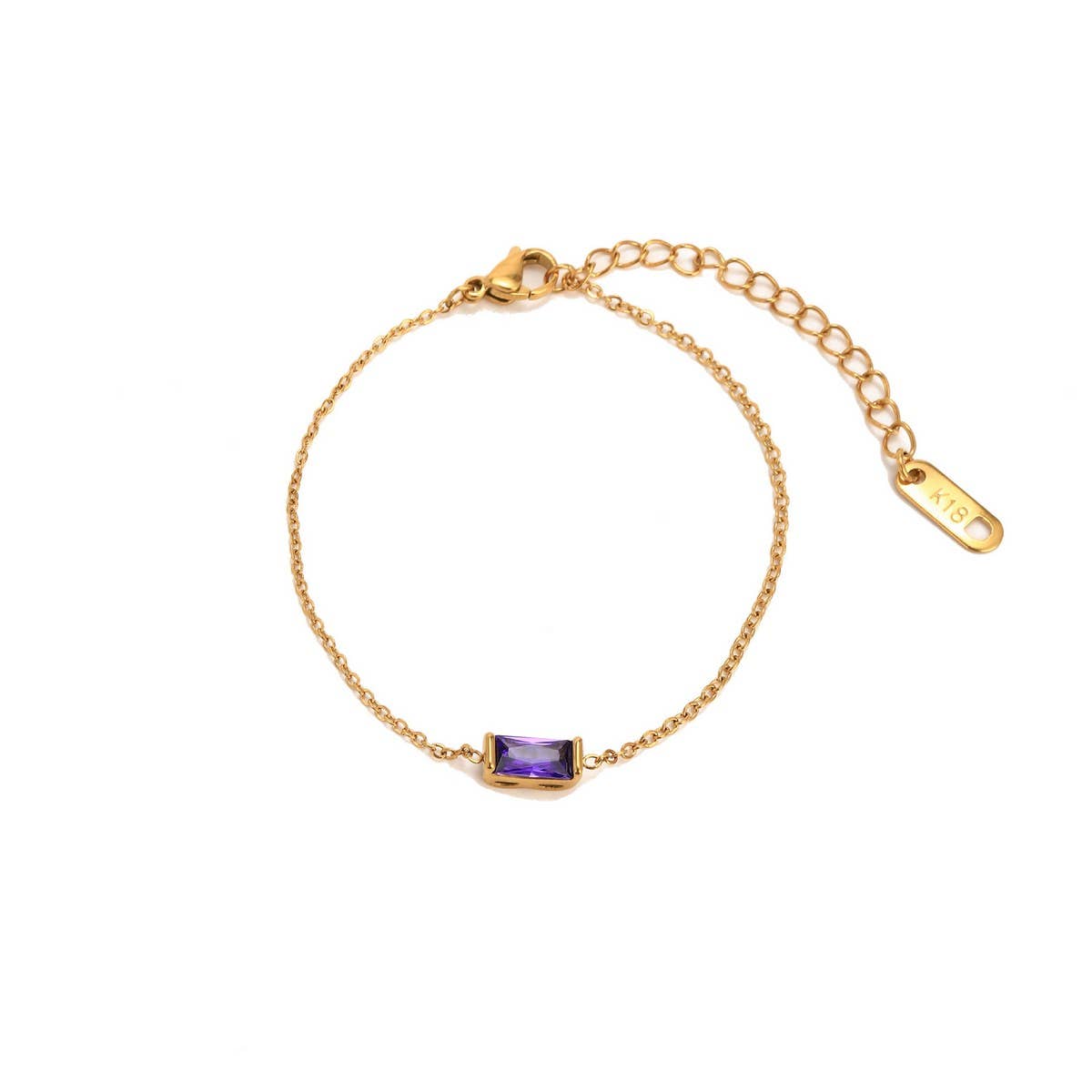 ARTISTIC 12 BIRTHSTONE BIRTHSTONE BRACELET_CWMM5545