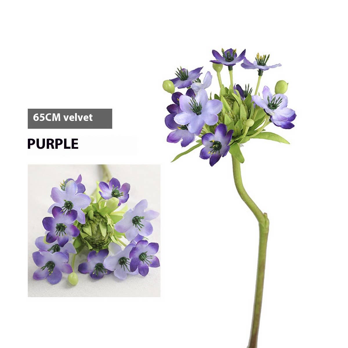 Velvet Artificial Fresh Bouquet Handheld Flower_Cwmm6470