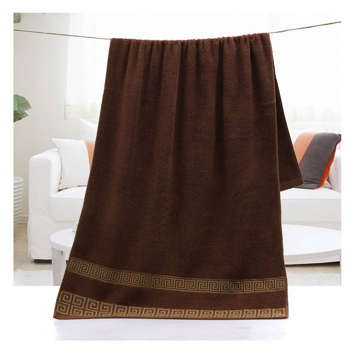 MAZE PATTERN THICK COTTON TOWEL BATH TOWEL_CWASC1637