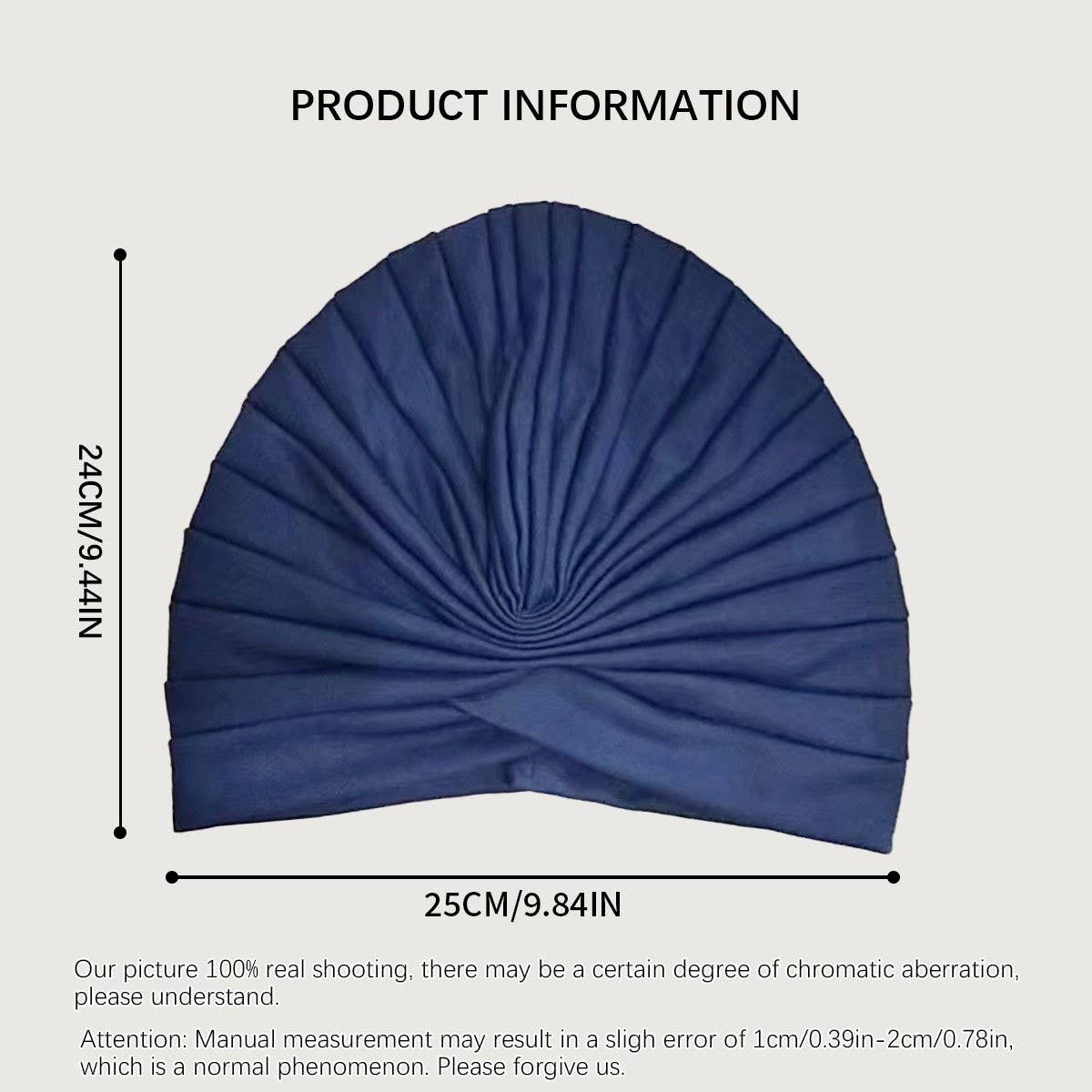 Womens Ethnic Style Pleated Headscarf_Cwasc2441