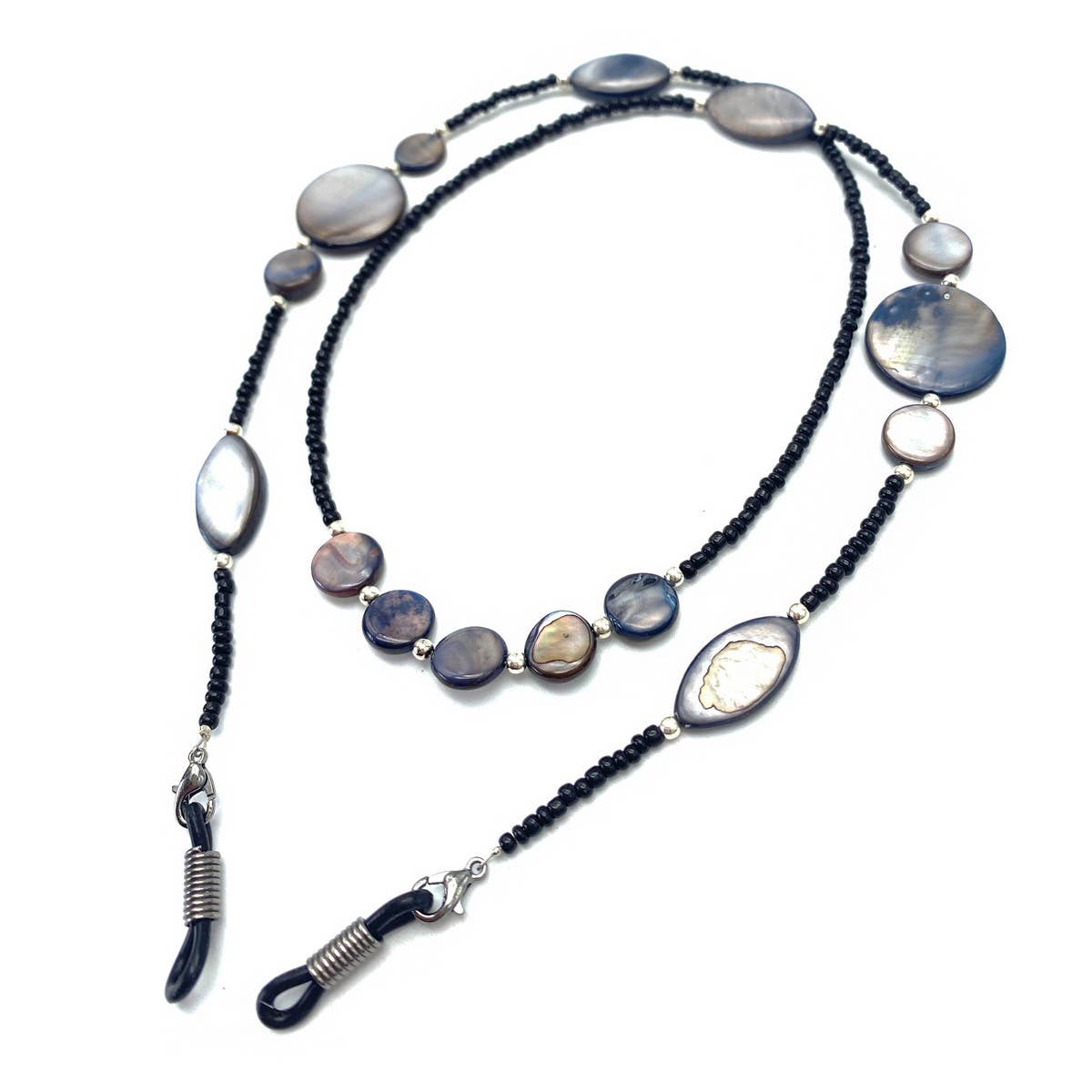 BEADED SHELL GLASS RICE BEADS GLASSES LANYARD_CWMM1171