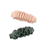 MINIMALIST RUCHED PU LEATHER TOP HAIR CLIP_CWAHA6359