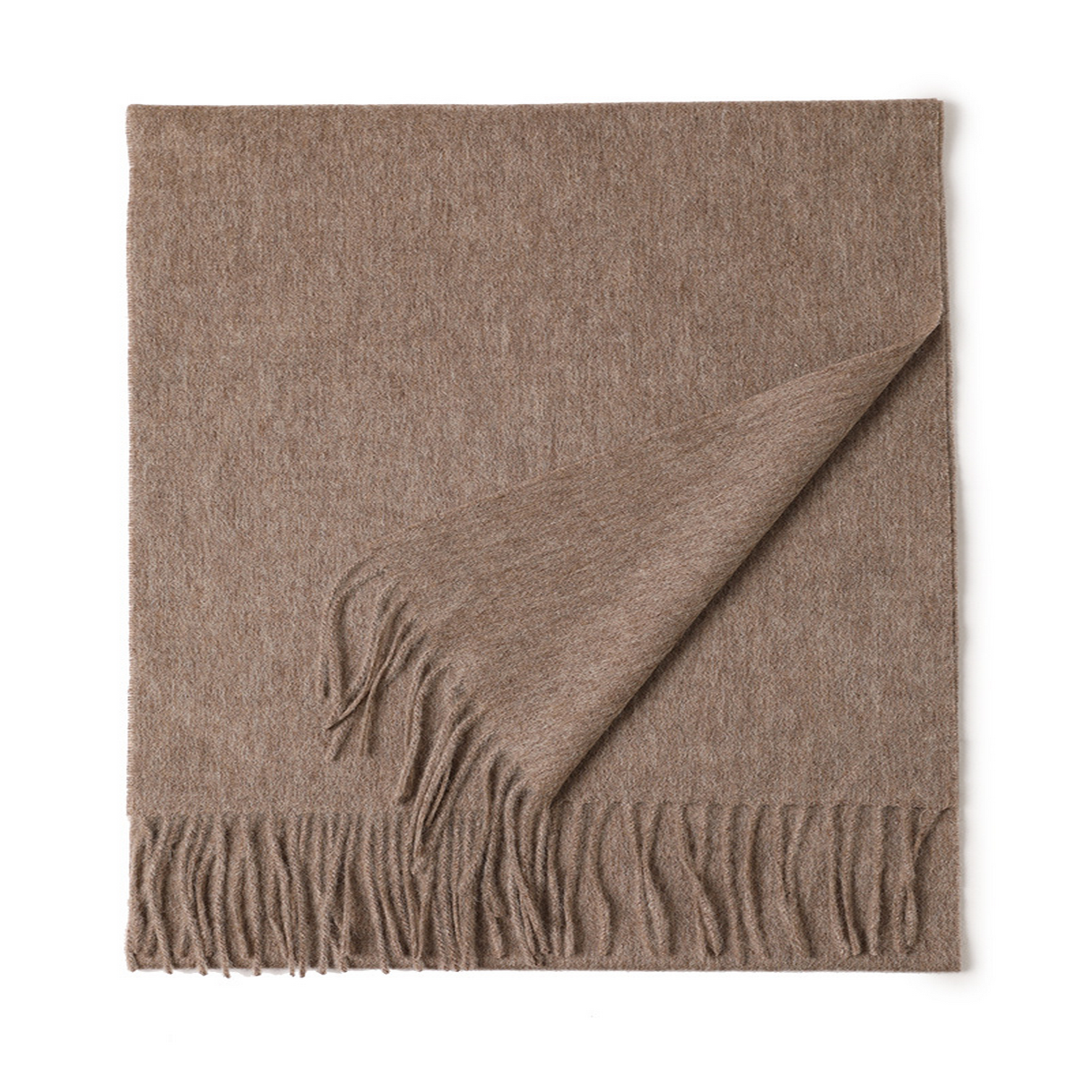 Unisex Wool Scarf Soft Solid Color With Tassels_Cwasc2707