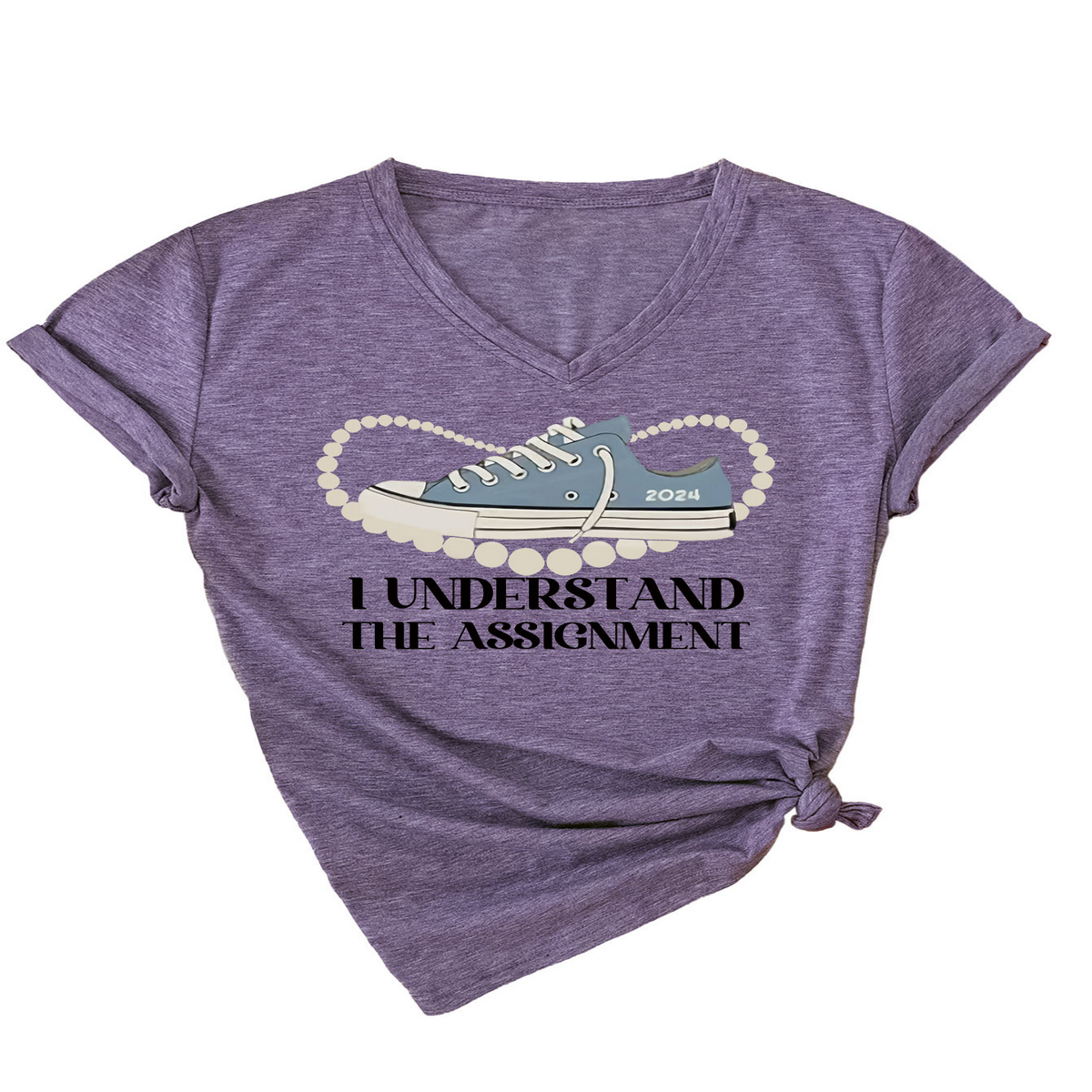 Womens Casual Tee Assignment Graphic Print