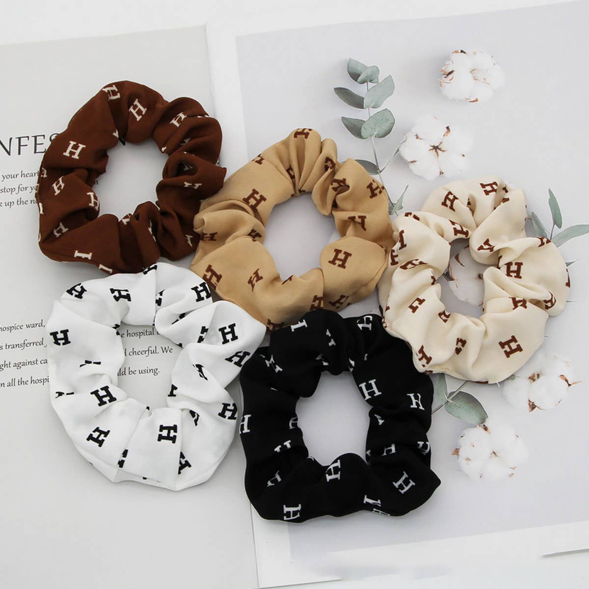 5PCS MIX PATTERN SCRUNCHIE_CWAHA0189