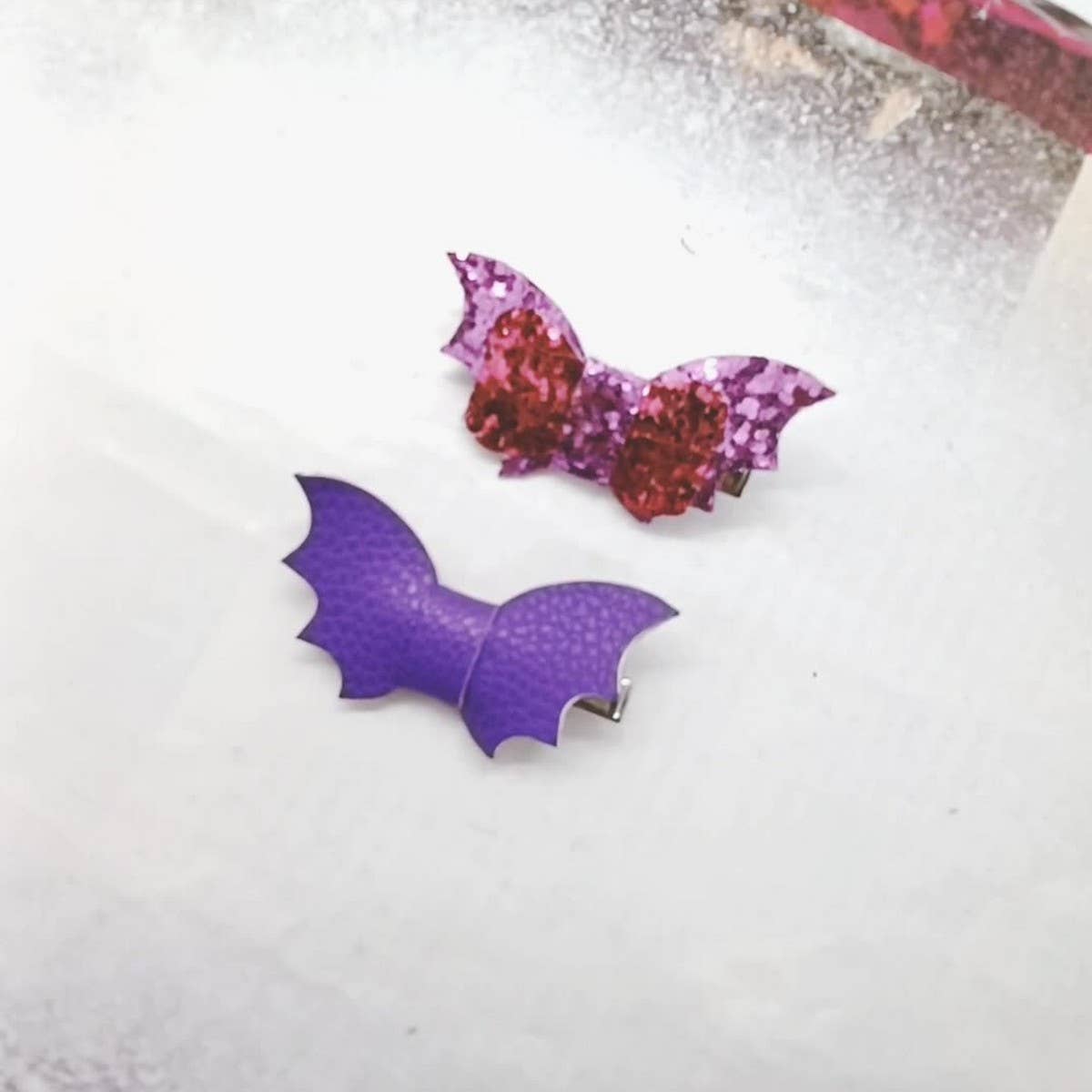 HALLOWEEN CUTE PU BAT DUCK CLIP FOR KIDS_CWAHA6365
