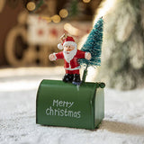 IRON COLORFUL XMAS TREE ORNAMENT REINDEER SANTA_CWMM9798