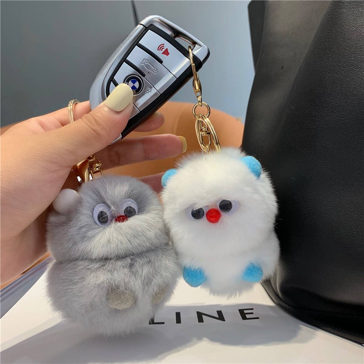 Little Monster Car Keychain Pendant Accessories_Cwmm2607
