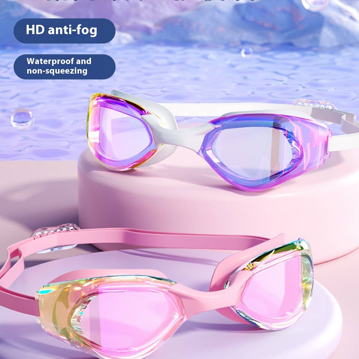 PRO ANTI FOG SWIM GOGGLES FOR ADULTS RACING STYLE_CWMM6637