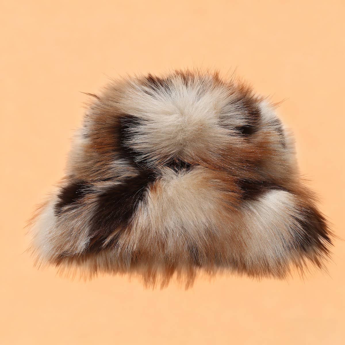 Fluffy Faux Fur Bucket Hat Trendy Winter_Cwah04781