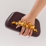 New Pu Wrist Clutch Crossbody Wedding Evening Bag_Cwab5906