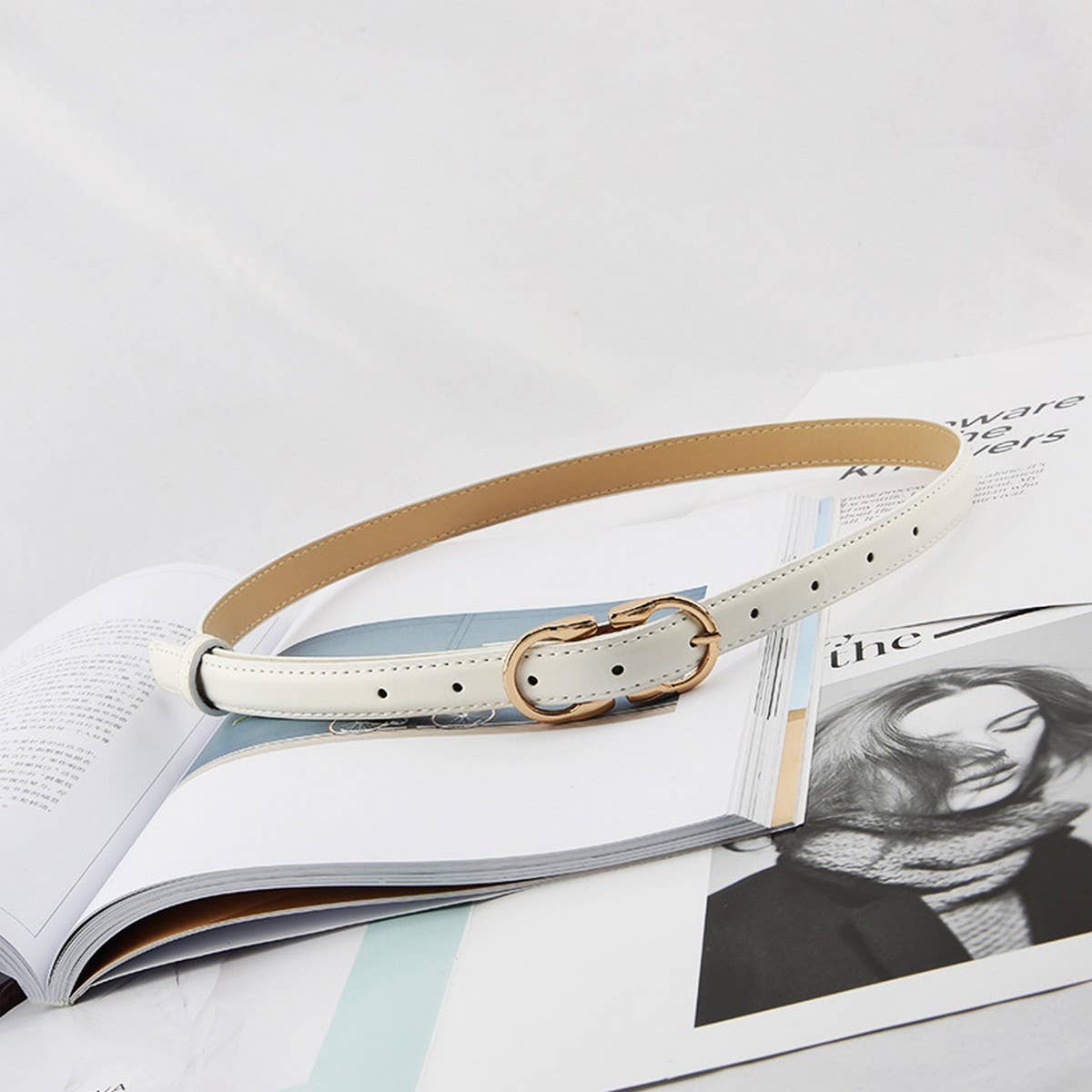 Cwabe0546_Multi Functional Imitation Leather Belt