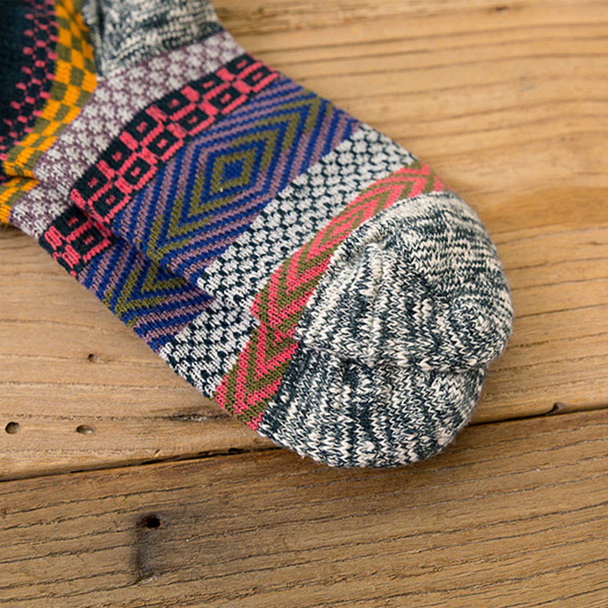 5PCS SET ALPACA VINTAGE FLORAL PATTERN SOCKS_CWMS0207