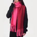 AUTUMN WINTER DOUBLE COLOR FAUX CASHMERE SCARF_CWASC0329