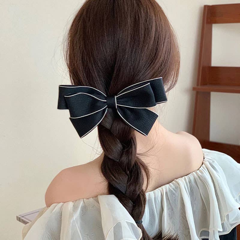Bow Hair Clip Back Of The Head Premium Top Clip_Cwaha3281